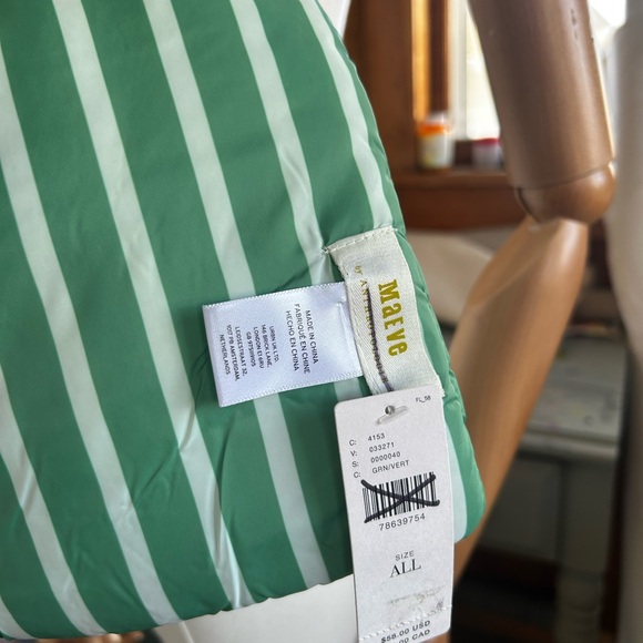 Maeve Anthropologie Striped Puffer Scarf - Picture 7 of 10